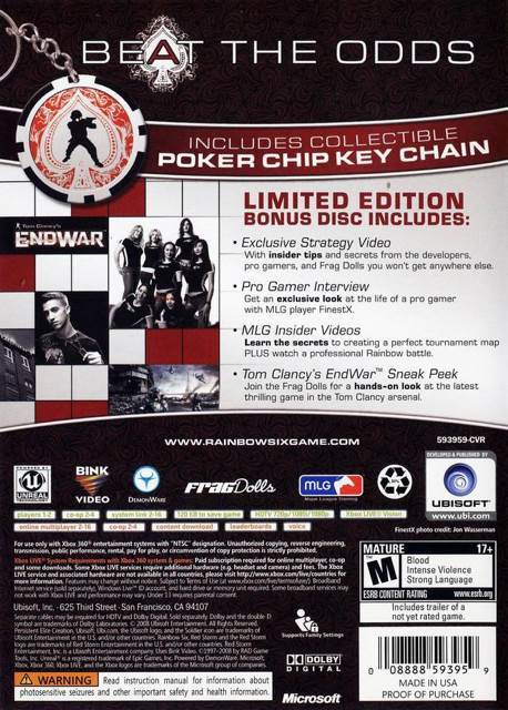 Tom Clancy’s Rainbow Six Vegas 2 - Microsoft Xbox 360 (Ubisoft - 16) video game collectible - Main Image 2