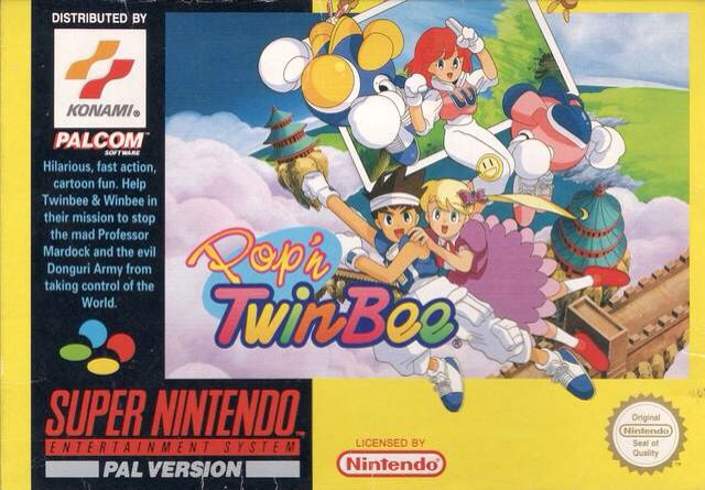 Pop’n Twinbee - Nintendo Super Nintendo Entertainment System (SNES) video game collectible - Main Image 1