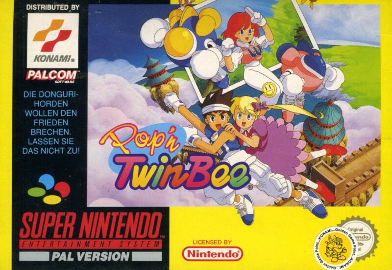 Pop’n Twinbee - Nintendo Super Nintendo Entertainment System (SNES) (Palcom Software - 2) video game collectible - Main Image 1