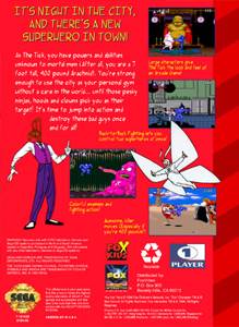 The Tick - Sega Genesis (Mega Drive) (Fox Interactive - 1) video game collectible [Barcode 086162700668] - Main Image 2