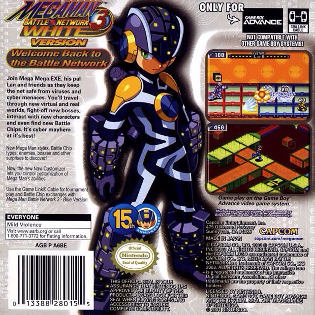 Megaman Battle Network 3 White - Nintendo Game Boy Advance (GBA) video game collectible - Main Image 2