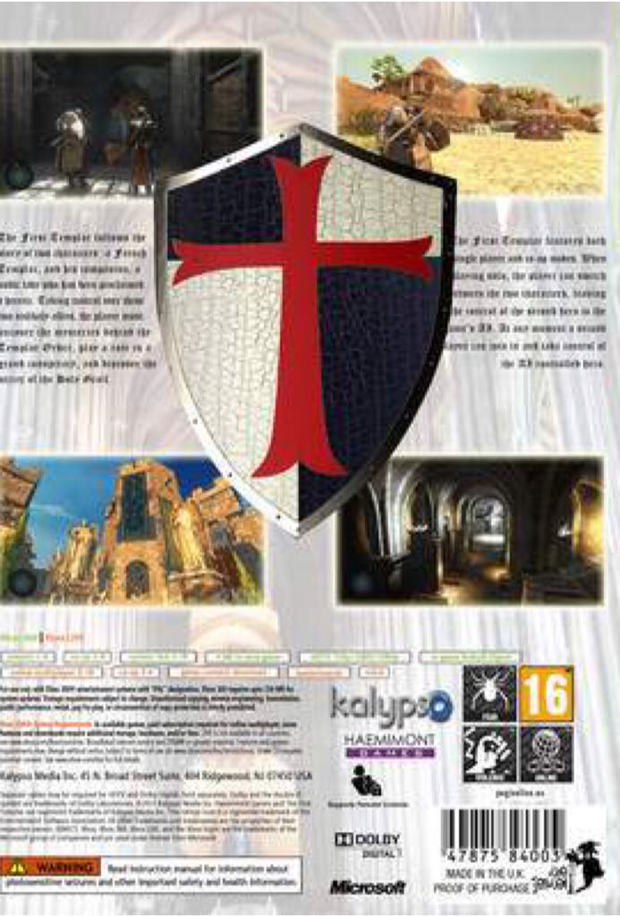 First Templar, The - Microsoft Xbox 360 (Kalypso - 2) video game collectible [Barcode 4260089412811] - Main Image 2