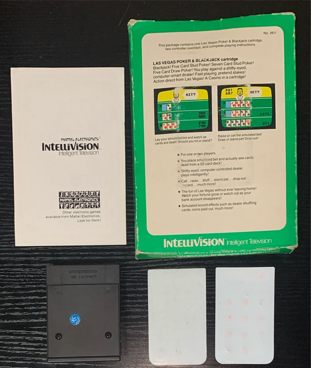 Las Vegas Poker & Blackjack - Intellivision (Mattel Electronics - 2) video game collectible - Main Image 2