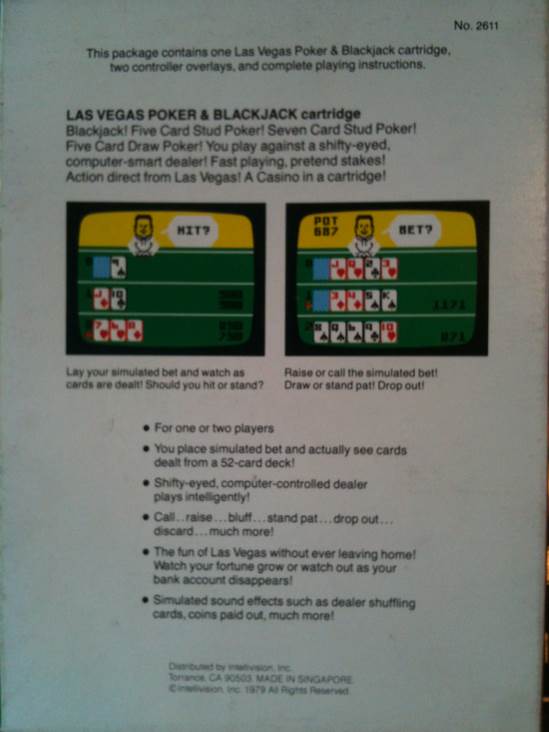 Las Vegas Poker & Blackjack  video game collectible - Main Image 2