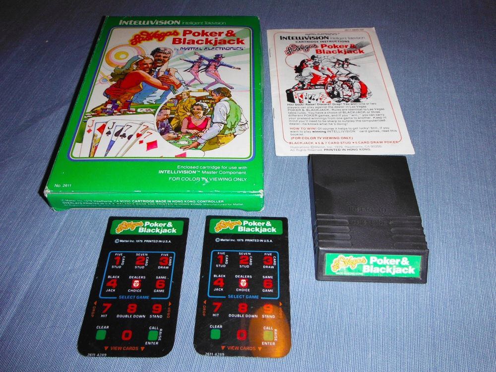 Las Vegas Poker & Blackjack - Intellivision (Mattel Electronics) video game collectible - Main Image 2