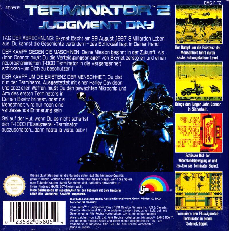 Terminator 2 - Nintendo Game Boy video game collectible - Main Image 2