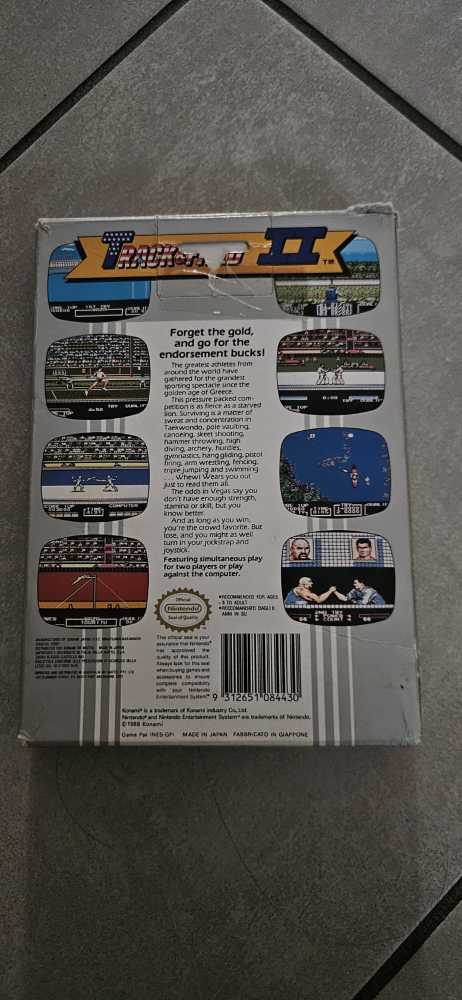 Track & Field 2 - Nintendo Entertainment System (NES) video game collectible [Barcode 9312651084430] - Main Image 2
