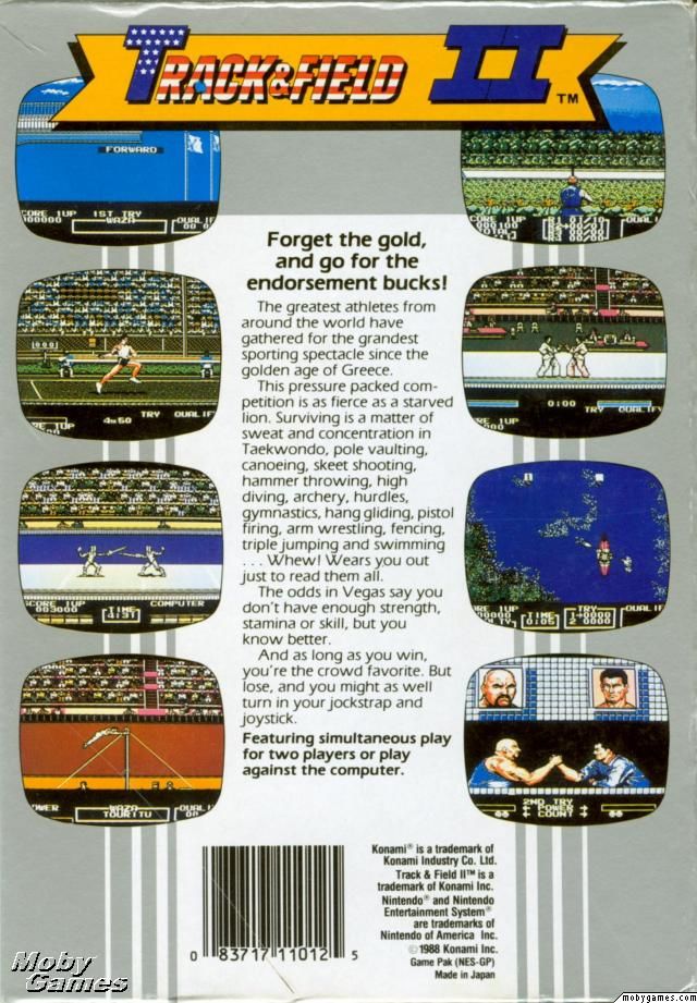 Track & Field 2 - Nintendo Entertainment System (NES) video game collectible - Main Image 2