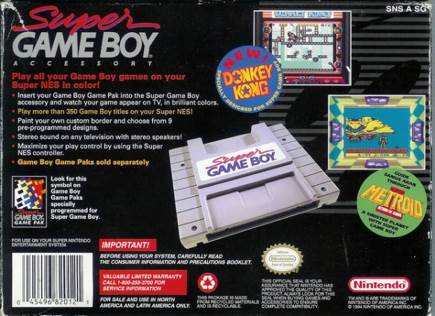 Super Gameboy - Nintendo Super Nintendo Entertainment System (SNES) video game collectible - Main Image 2