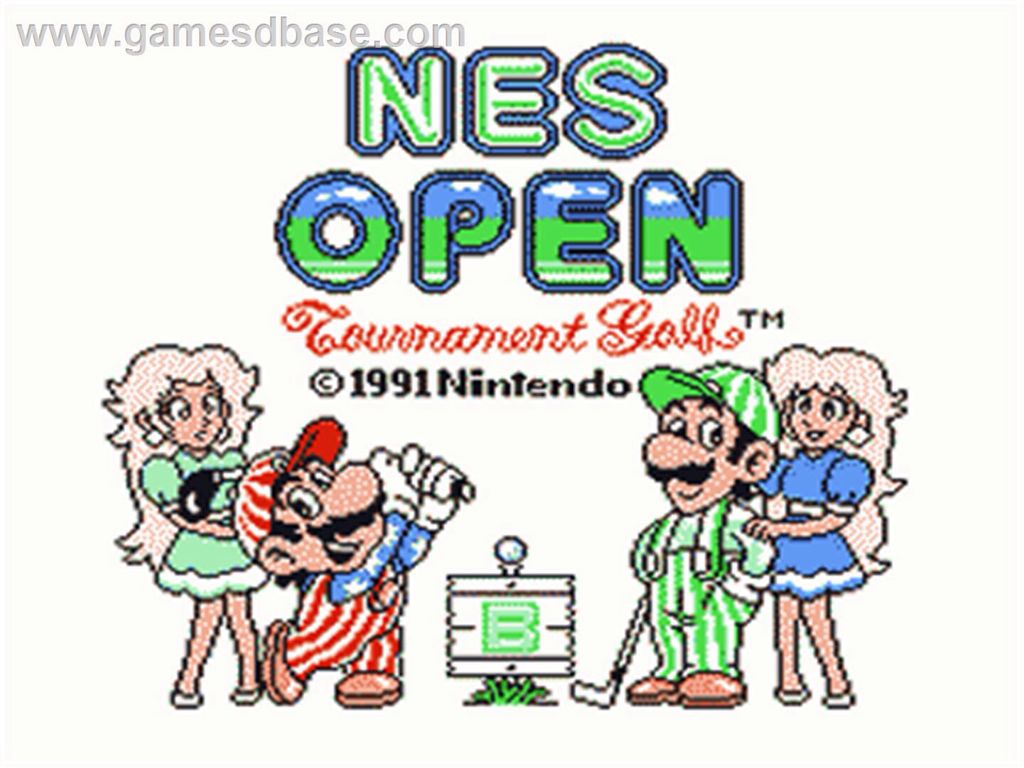 Nes Open Tournament Golf - Nintendo 3DS Virtual Console video game collectible - Main Image 1