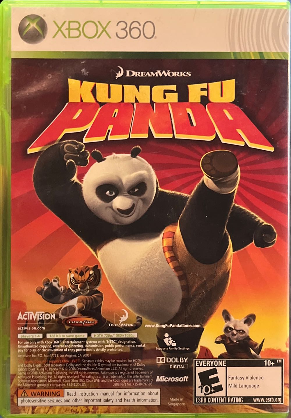 Lego Indiana Jones / Kung Fu Panda  - Microsoft Xbox 360 (Activision Inc.) video game collectible - Main Image 2