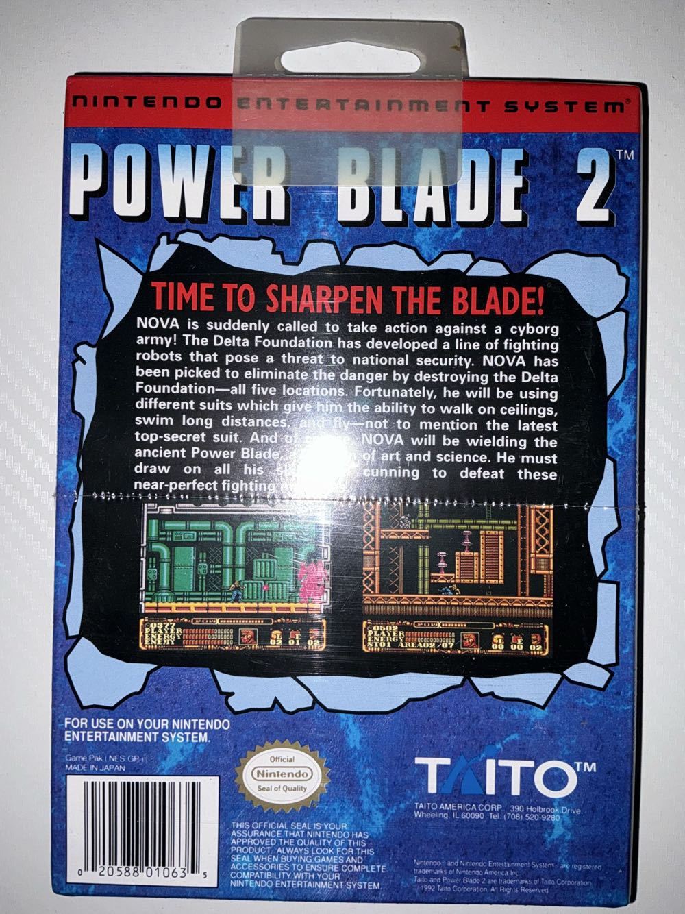 Power Blade 2 - Nintendo Entertainment System (NES) (Taito - 1) video game collectible - Main Image 2