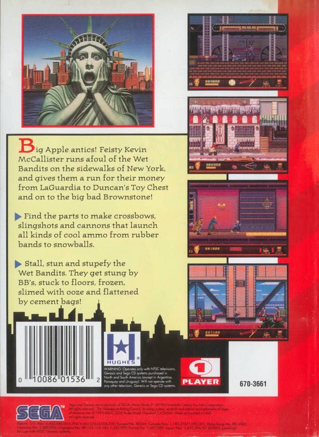 Home Alone 2: Lost in New York - Sega Genesis (Mega Drive) (Sega - 1) video game collectible - Main Image 2