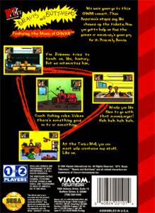 MTV’s Beavis And Butthead - Sega Genesis (Mega Drive) (Viacom - 1-2) video game collectible [Barcode 040824221014] - Main Image 2