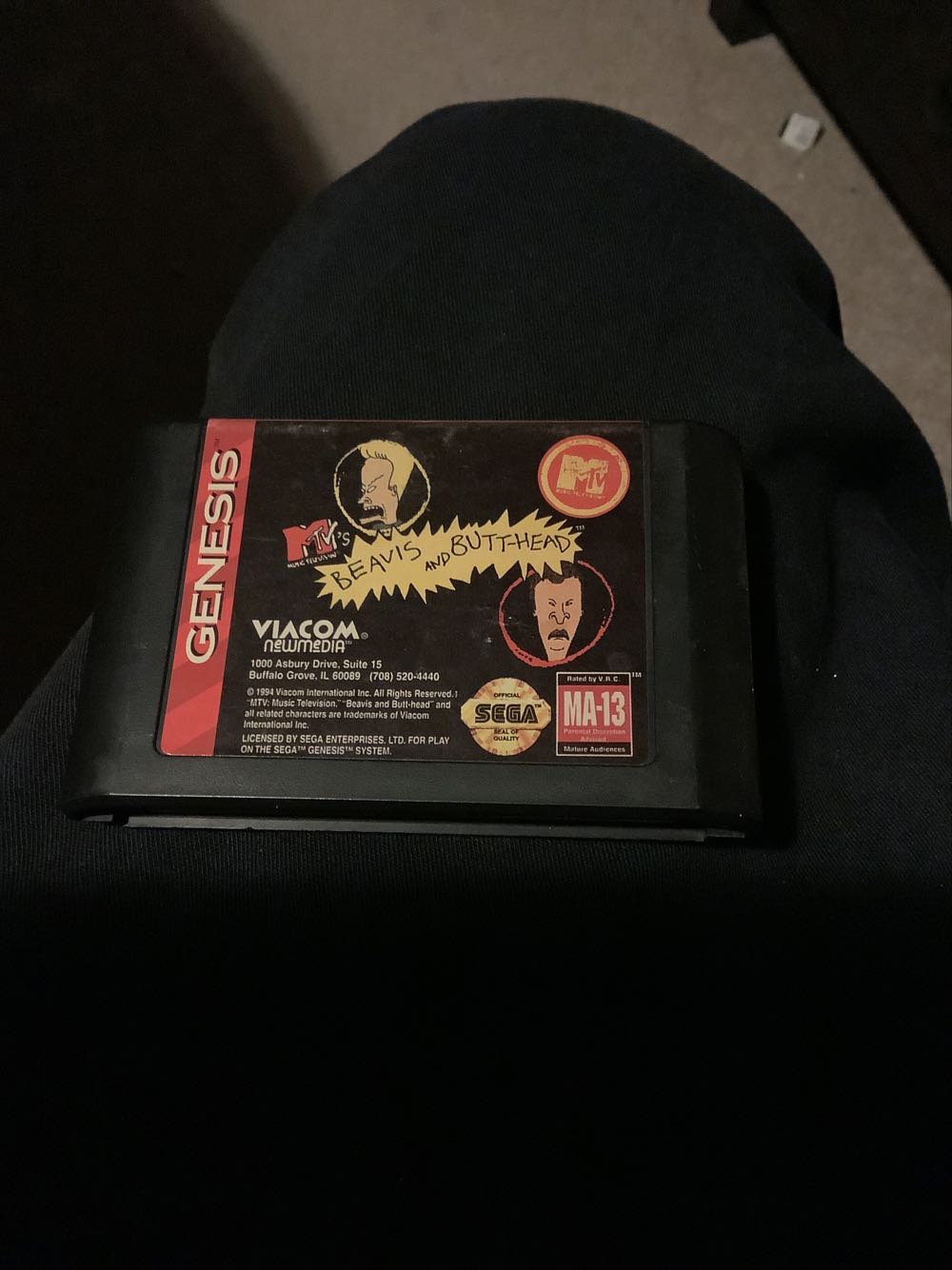 MTV’s Beavis And Butthead - Sega Genesis (Mega Drive) (Viacom New Media - 1-2) video game collectible - Main Image 2