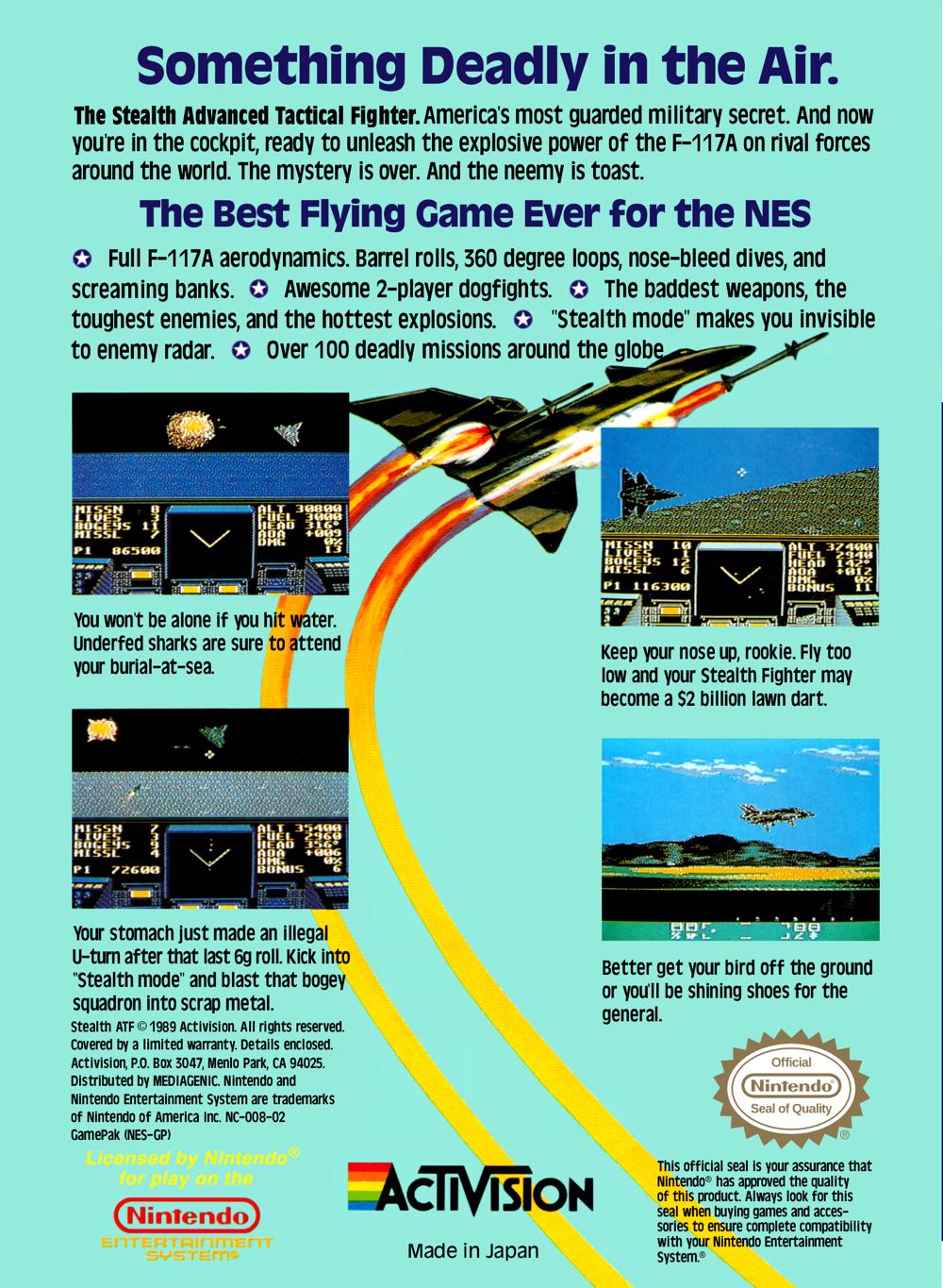 Stealth ATF - Nintendo Entertainment System (NES) video game collectible - Main Image 2