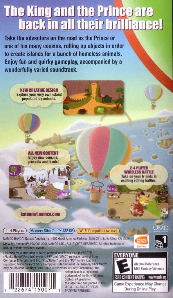 Me & My Katamari - Sony PlayStation Portable (PSP) (Namco - 1) video game collectible - Main Image 2