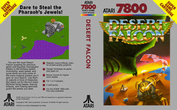 Desert Falcon - Atari 7800 (Atari - 1-2) video game collectible [Barcode 077000400475] - Main Image 3