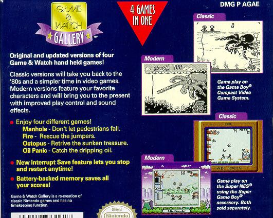 Game & Watch Gallery - Nintendo Game Boy video game collectible - Main Image 2