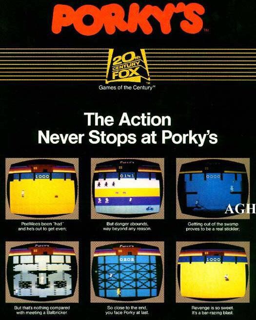 Porky’s - Atari 2600 (20th Century Fox) video game collectible - Main Image 1