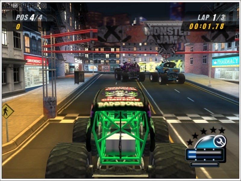 Monster Jam: Urban Assault - Sony PlayStation 2 (PS2) (Activision - 2) video game collectible [Barcode 047875757110] - Main Image 3