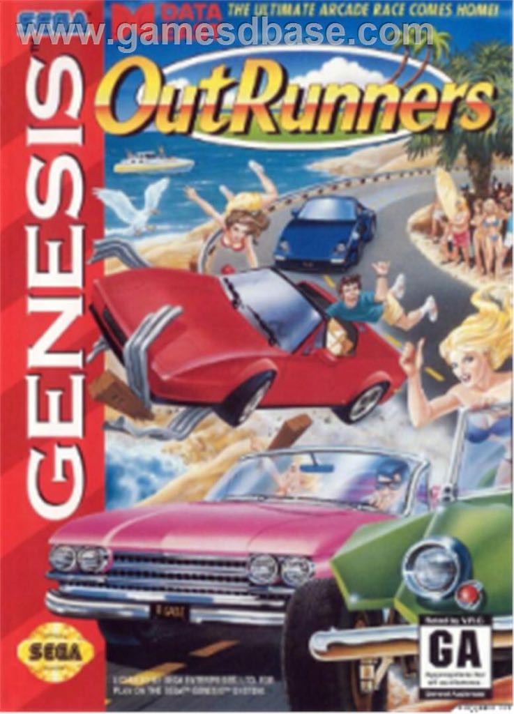 Outrunners - Sega Genesis (Mega Drive) video game collectible - Main Image 1