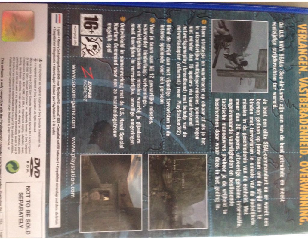 Socom: U.S. Navy Seals - Sony PlayStation 2 (PS2) (Zipper Interactive) video game collectible - Main Image 2