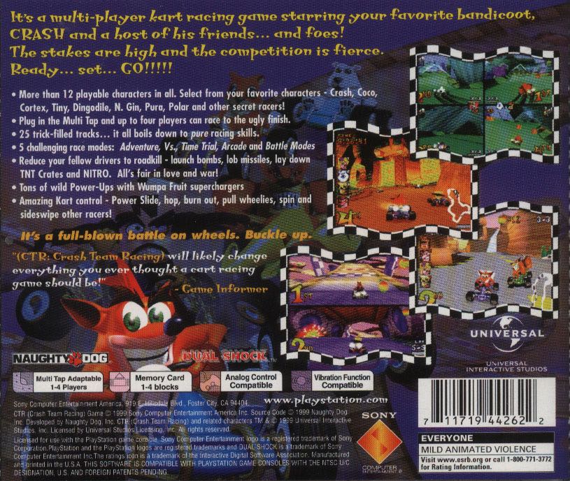 Crash Team Racing - Sony PlayStation 2 (PS2) video game collectible - Main Image 2
