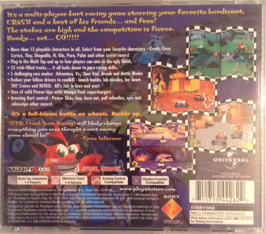 Crash Team Racing - Sony PlayStation (Sony Comptuter Entertainment - 2) video game collectible - Main Image 2