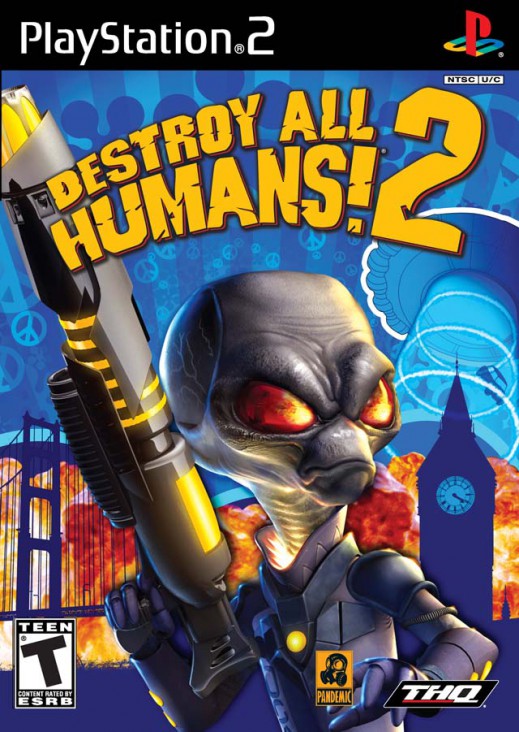 Destroy All Humans! 2 - Sony PlayStation 2 (PS2) (THQ - 2) video game collectible - Main Image 1