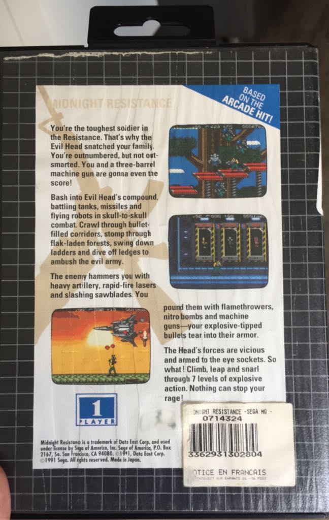 Midnight Resistance - Sega Genesis (Mega Drive) video game collectible [Barcode 3362931302804] - Main Image 2