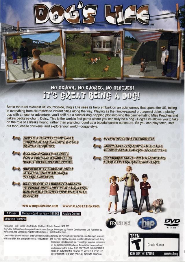 Dog’s Life - Sony PlayStation 2 (PS2) (Sony Computer Entertainment - 1) video game collectible [Barcode 677990104553] - Main Image 2
