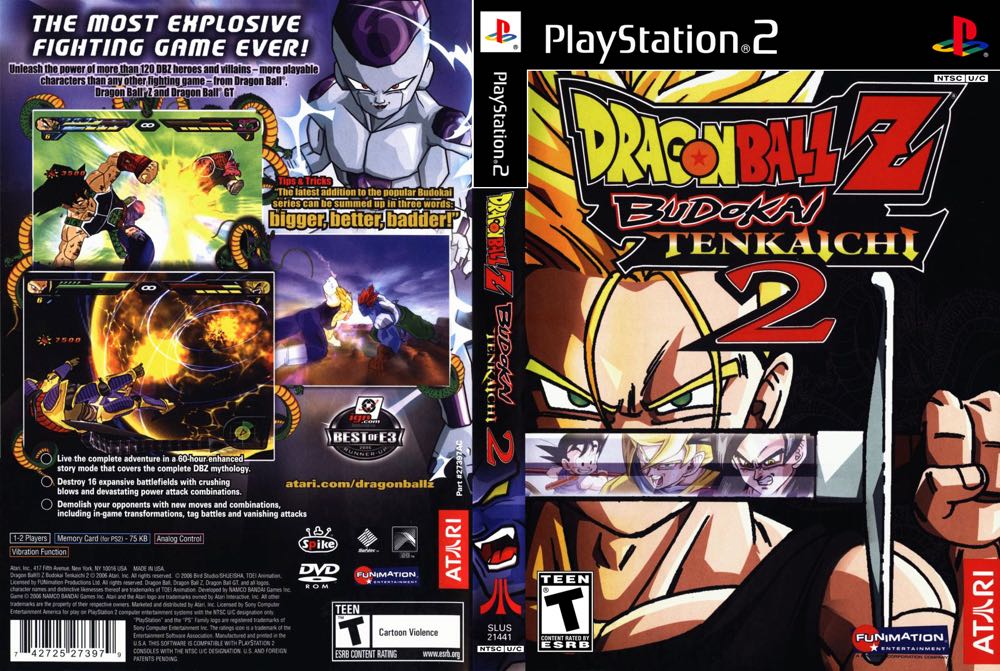 Dragonball Z: Budokai Tenkaichi 2 - Sony PlayStation 2 (PS2) (Atari - 2) video game collectible [Barcode 00714464] - Main Image 2