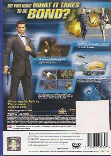 James Bond 007 Nightfire - Sony PlayStation 2 (PS2) ((EA) Electronic Arts - 1-4) video game collectible [Barcode 5035224032396] - Main Image 2