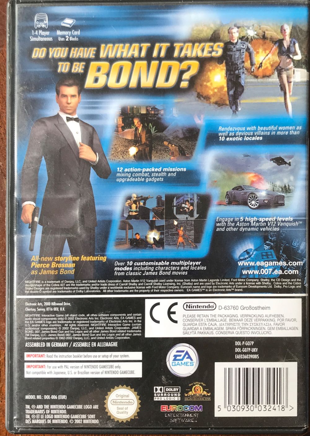 007: Nightfire - Nintendo GameCube (Electronic Arts/EA Games - 1) video game collectible - Main Image 2
