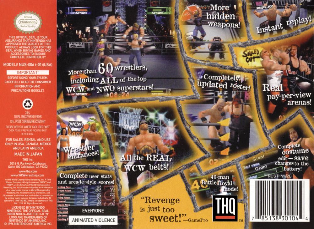 WCW vs. NWO: Revenge - Nintendo 64 (N64) video game collectible - Main Image 2