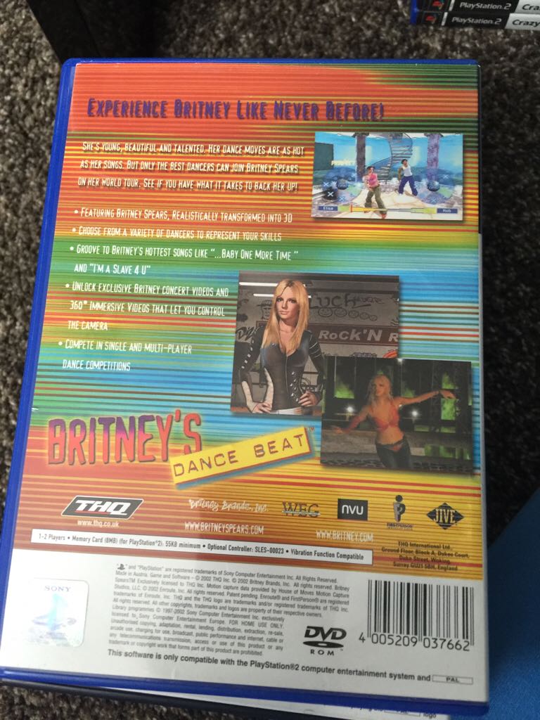 Britney’s Dance Beat - Sony PlayStation 2 (PS2) (THQ - 1-2) video game collectible [Barcode 4005209037662] - Main Image 2