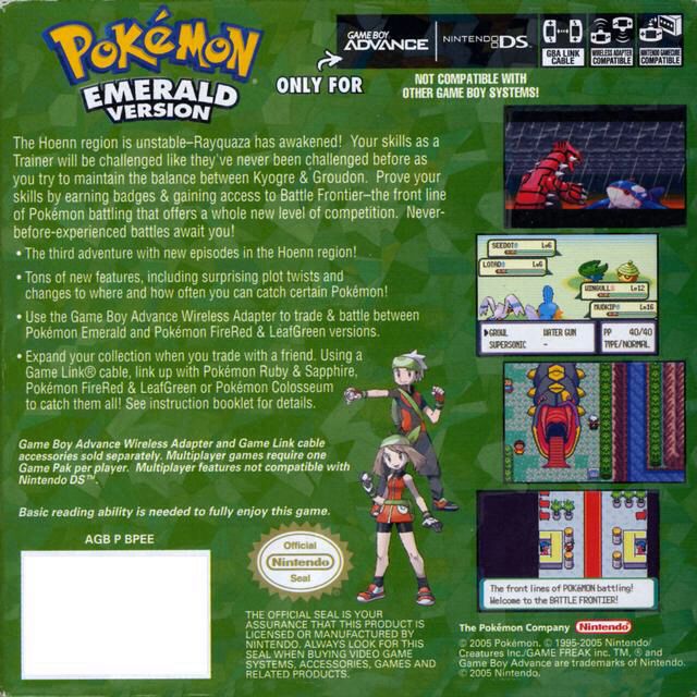 Pokemon: Emerald Version - Apple iOS (Game Freak - 1) video game collectible - Main Image 2