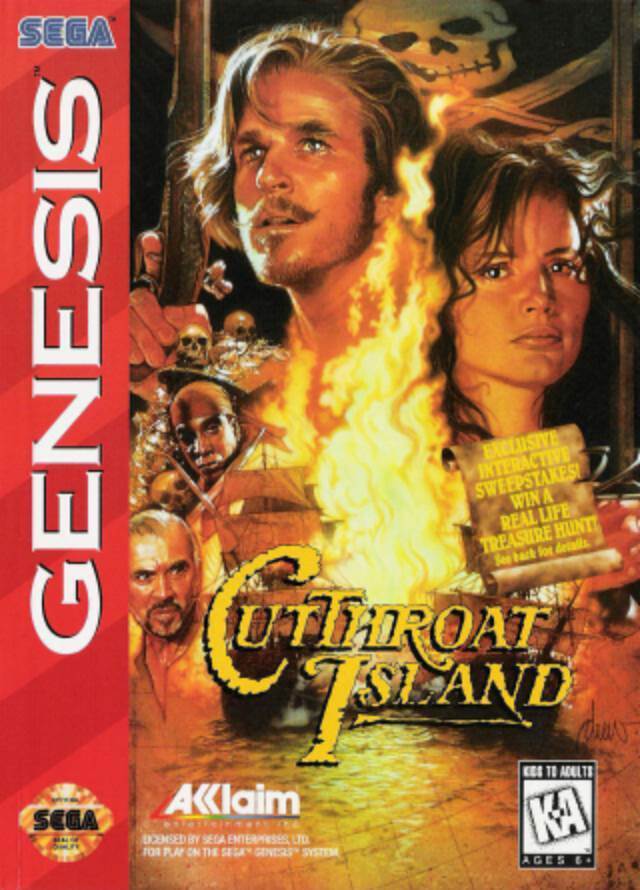Cutthroat Island - Sega Genesis (Mega Drive) (1) video game collectible - Main Image 1
