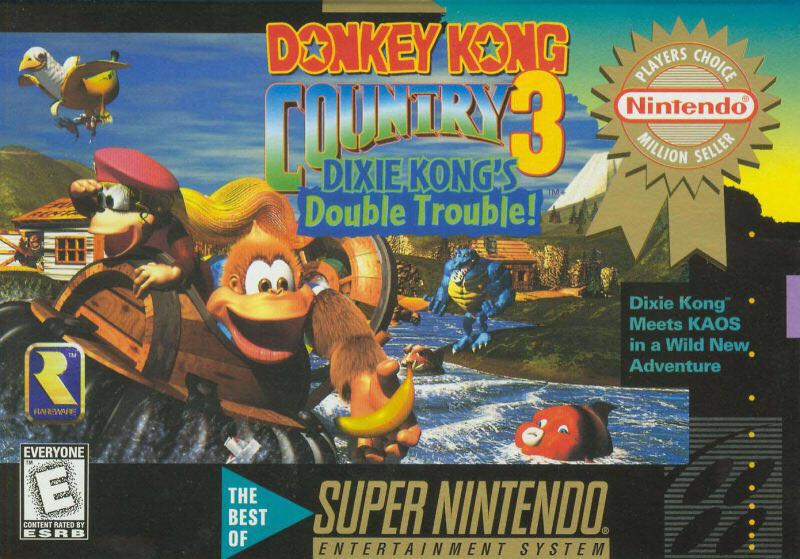 Donkey Kong Country 3: Dixie Kong’s Double Trouble - Nintendo Super Nintendo Entertainment System (SNES) video game collectible - Main Image 1