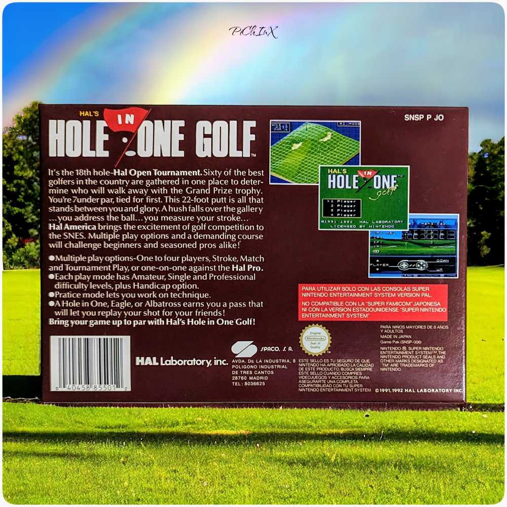 HAL’s Hole in One Golf - Nintendo Super Nintendo Entertainment System (SNES) (1) video game collectible - Main Image 4