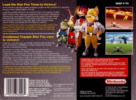 Starwing - Nintendo Super Nintendo Entertainment System (SNES) (1) video game collectible - Main Image 2