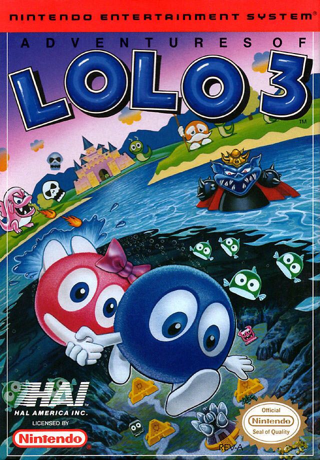 Adventures Of Lolo 3 - Nintendo Entertainment System (NES) video game collectible - Main Image 1
