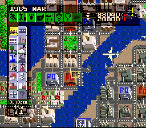 Simcity - Nintendo Super Nintendo Entertainment System (SNES) video game collectible - Main Image 2