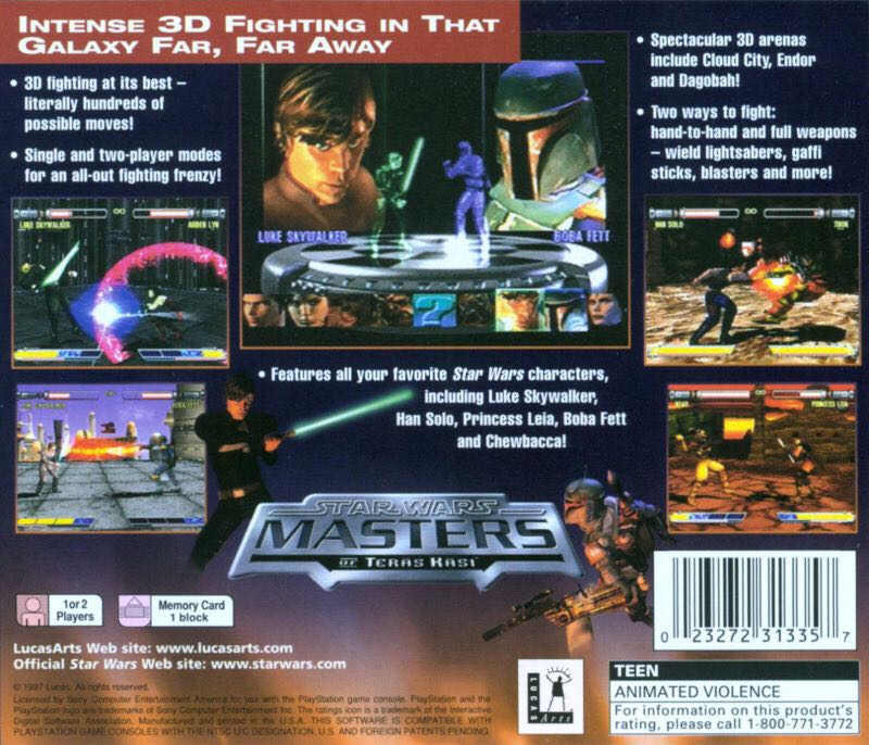 Star Wars: Master Of Teräs Käsi - Sony PlayStation (Lucas Arts - 1-2) video game collectible [Barcode 5028587081774] - Main Image 2