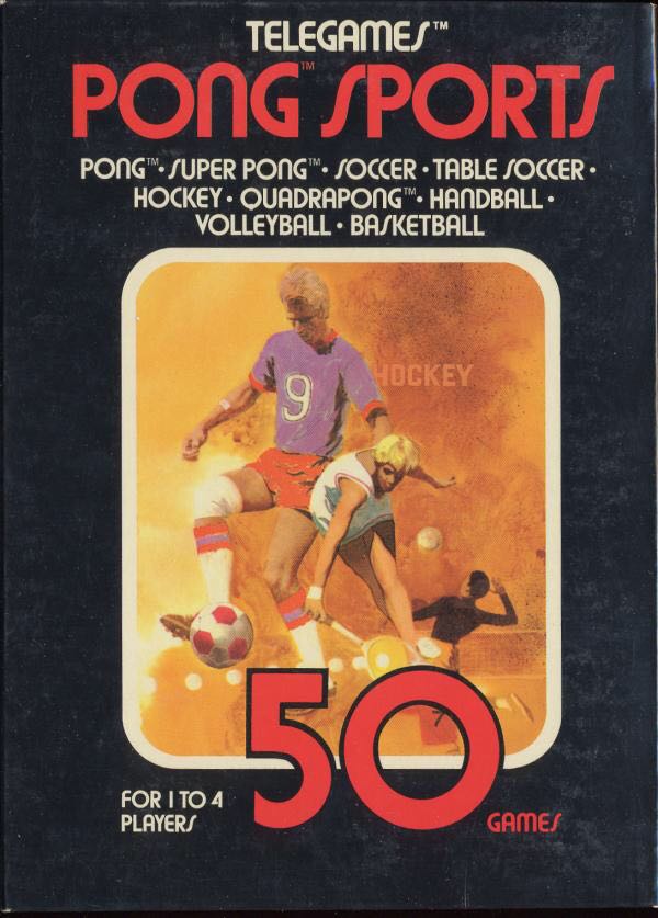 Pong Sports - Atari 2600 video game collectible - Main Image 1