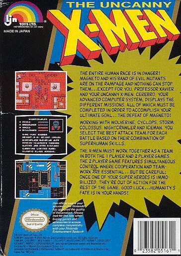 The Uncanny X-Men - Nintendo Entertainment System (NES) video game collectible - Main Image 2