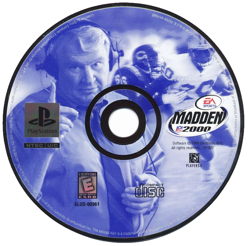 Madden NFL 2000 - Sony PlayStation (Electronic Arts/EA Games - 8) video game collectible [Barcode 014633079784] - Main Image 3