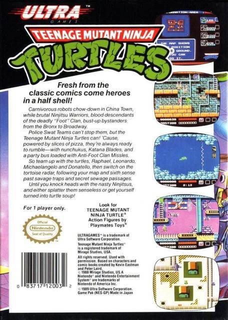 Teenage Mutant Ninja Turtles 2: The Arcade Game - Nintendo Entertainment System (NES) (Konami 1991 - 2) video game collectible [Barcode 074299066214] - Main Image 2
