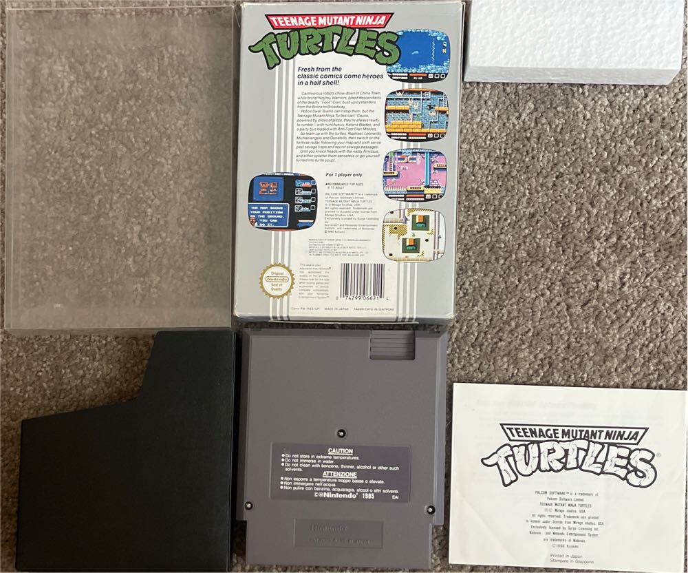 Teenage Mutant Ninja Turtles 2: The Arcade Game - Nintendo Entertainment System (NES) (Konami 1991 - 2) video game collectible [Barcode 074299066214] - Main Image 4